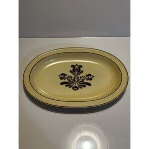 Vintage Discontinued Pfaltzgraff Village 14” Oval Serving Platter Made In USA